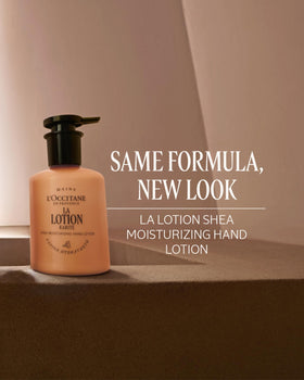 L'OCCITANE lotion texture on hand
