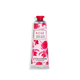 L'OCCITANE Rose Hand Cream 1.00 oz front view with floral design