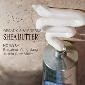 L'OCCITANE Shea Butter Hand Cream 20% Organic on a wooden table