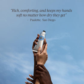 L'OCCITANE Shea Butter Hand Cream 5.1 Fl Oz application on hands