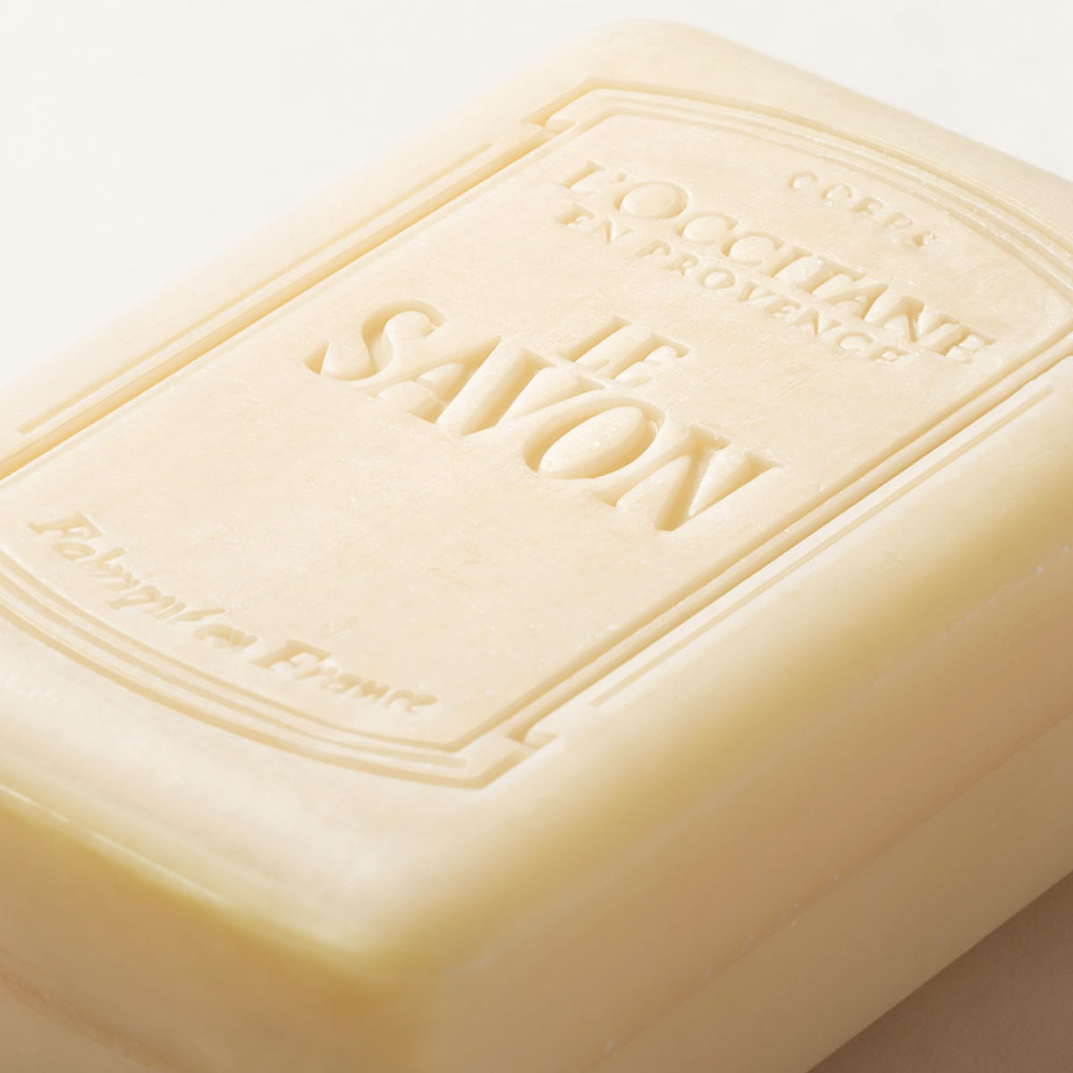 L'OCCITANE Shea Butter Soap in a bathroom setting