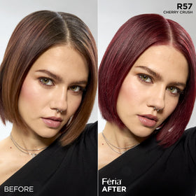 L'Oreal Feria R57 Intense Medium Auburn hair dye application