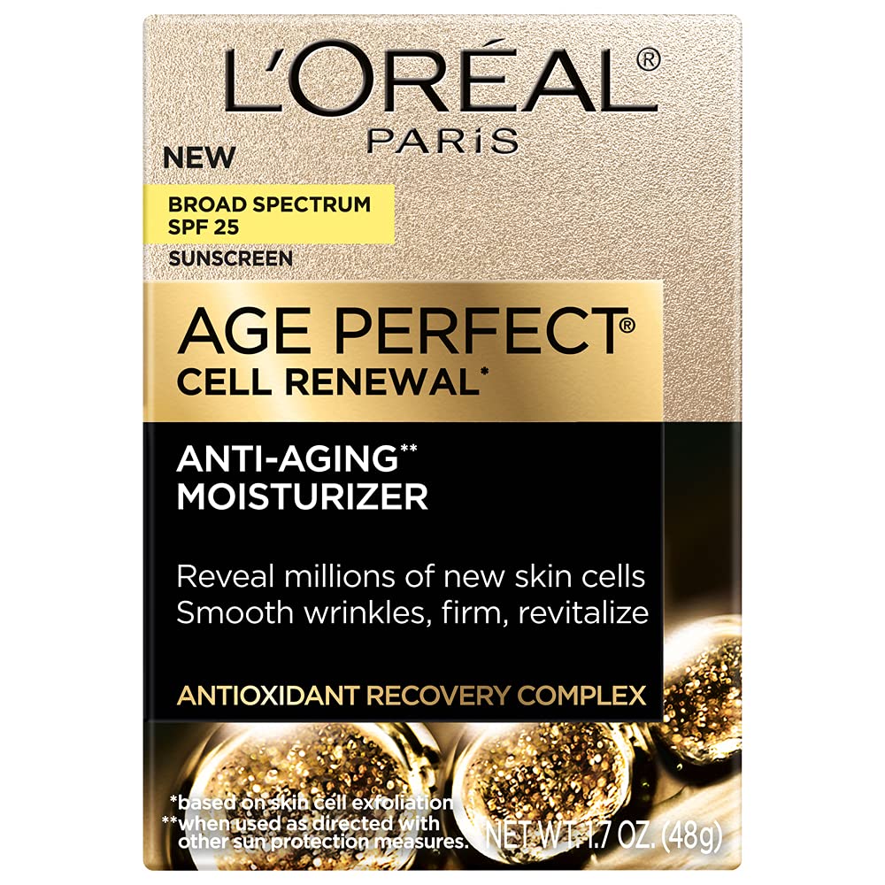 L'Oreal Paris Age Perfect Cell Renewal Day Moisturizer with packaging