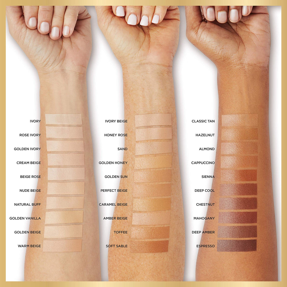 L'Oreal Paris Age Perfect Radiant Serum Foundation alongside other beauty products