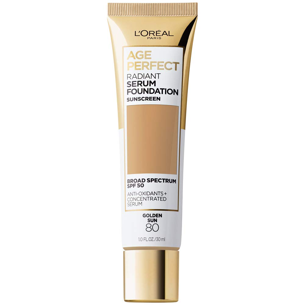 L'Oreal Paris Age Perfect Radiant Serum Foundation SPF 50 Golden Sun front view