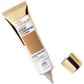 L'Oreal Paris Age Perfect Radiant Serum Foundation Toffee bottle with cap