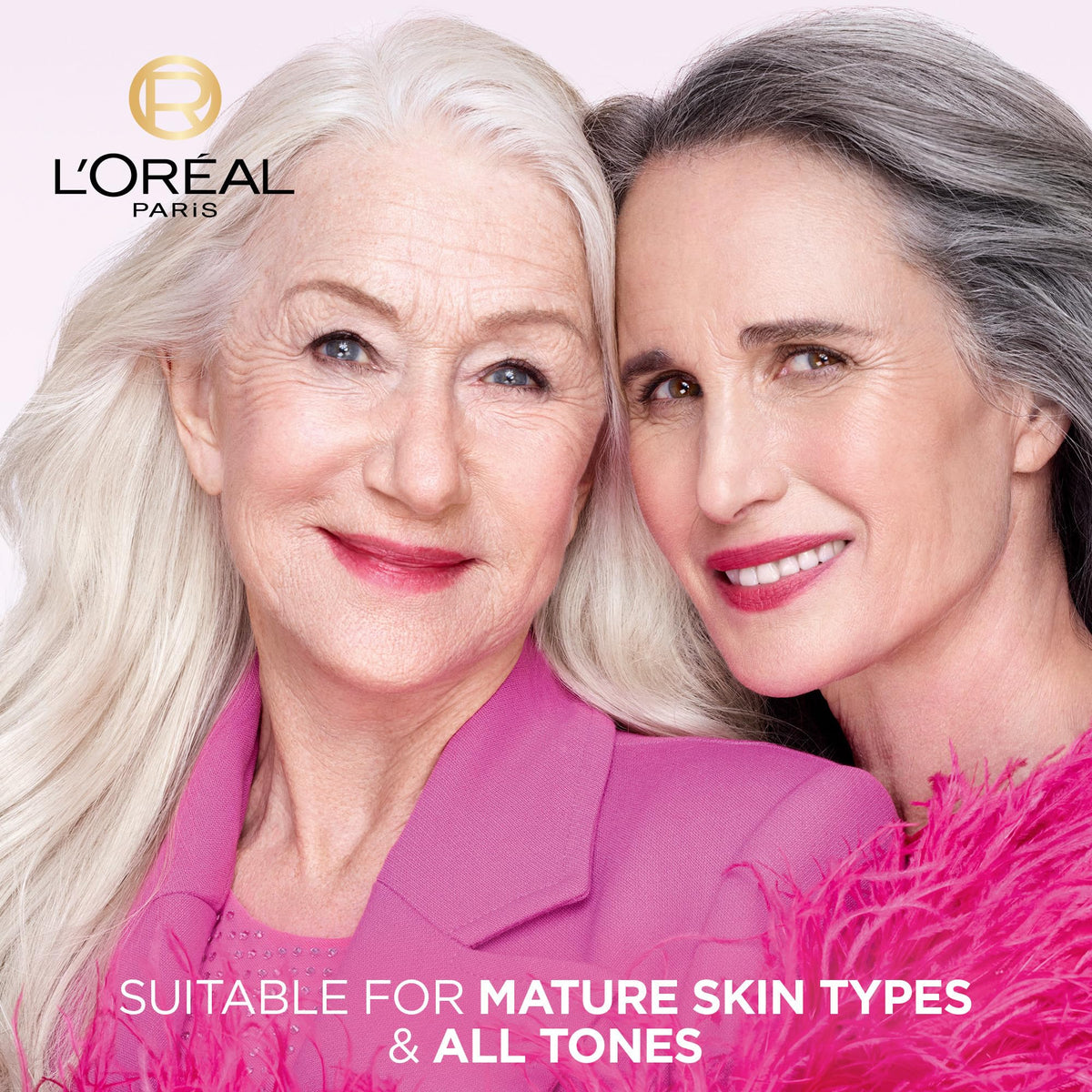 L'Oreal Paris Age Perfect Rosy Tone Face Moisturizer on a bathroom counter