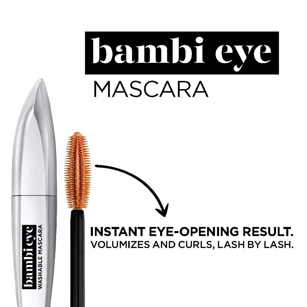 L'Oreal Paris Bambi Eye Mascara packaging on a vanity