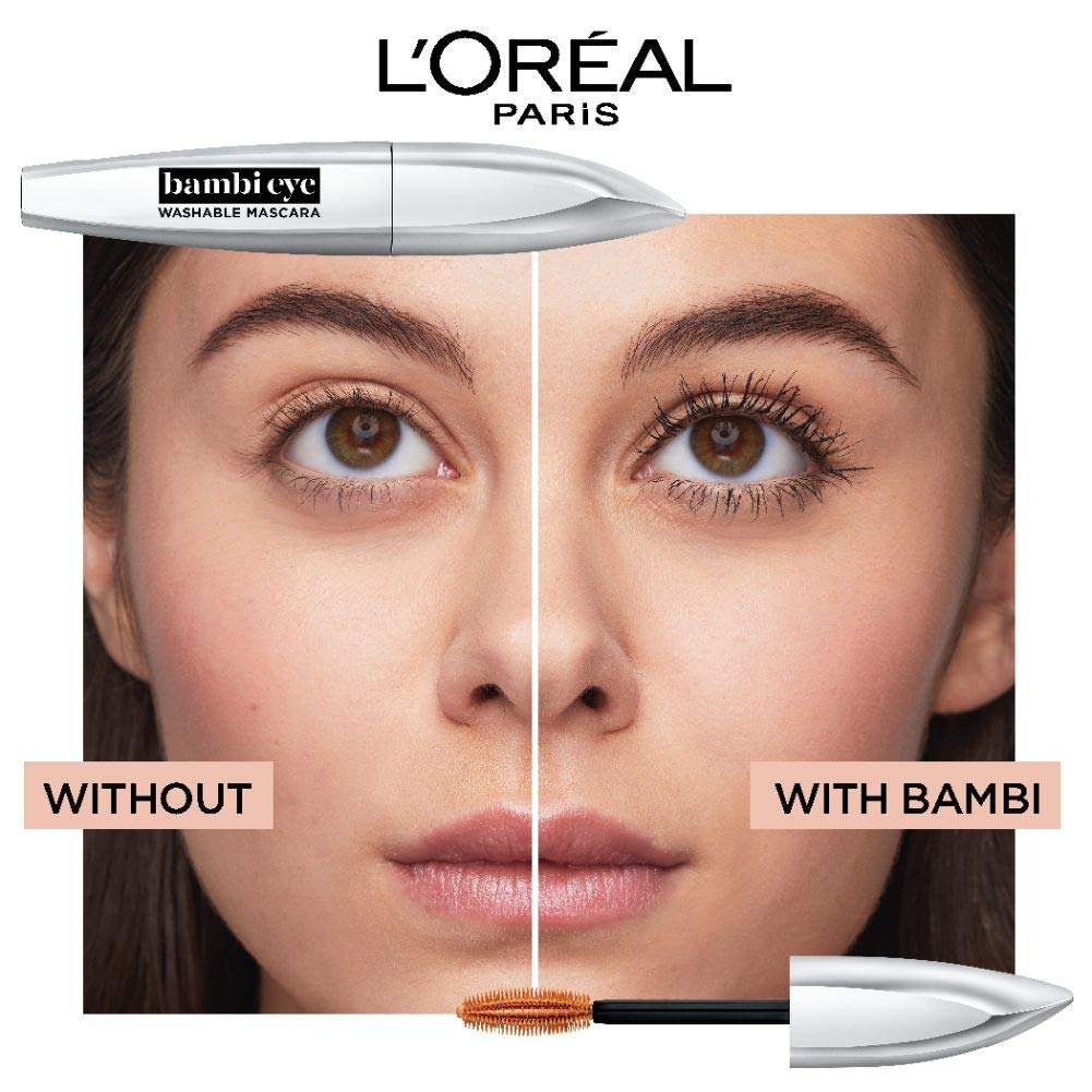 L'Oreal Paris Bambi Eye Washable Mascara on a vanity