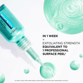L'Oreal Paris Bright Reveal Dark Spot Exfoliant Peel in bathroom setting