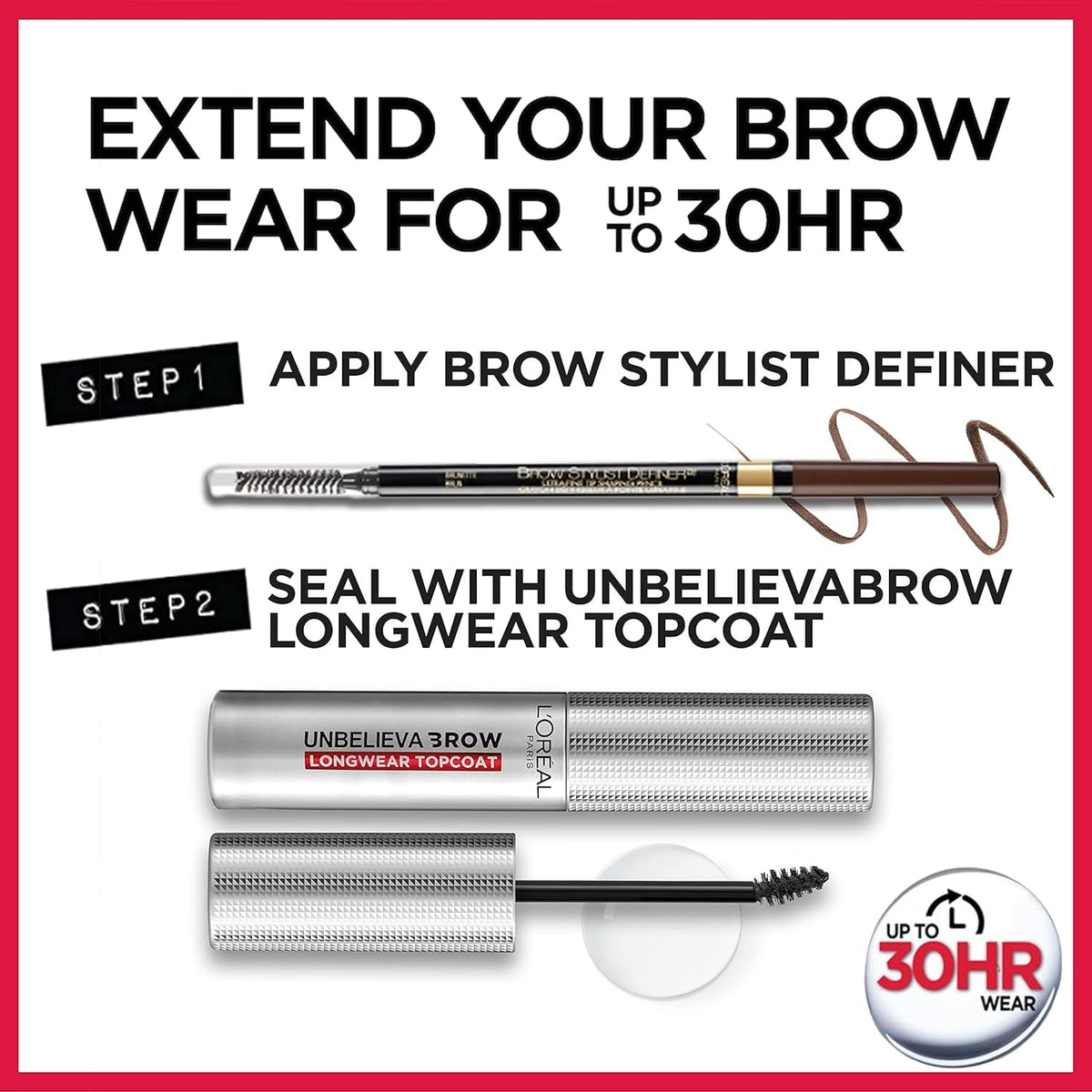 L'Oreal Paris Brow Stylist Definer eyebrow pencil on a makeup table