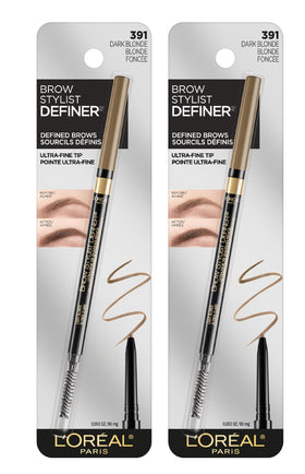 L'Oreal Paris Brow Stylist Definer Eyebrow Pencil with spoolie brush