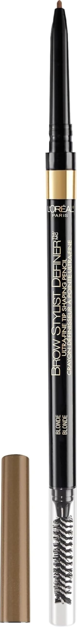 L'Oreal Paris Brow Stylist Definer Waterproof Eyebrow Pencil in Blonde, front view