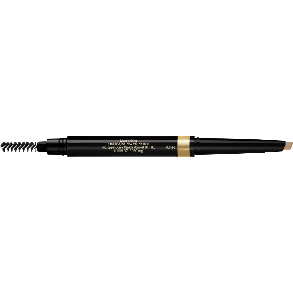 L'Oreal Paris Brow Stylist Pencil with spoolie, side view