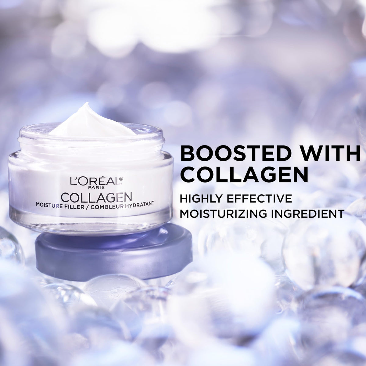 L'Oreal Paris Collagen Daily Face Moisturizer application on skin