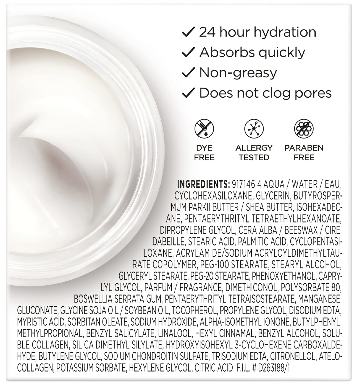 L'Oreal Paris Collagen Daily Face Moisturizer opened lid