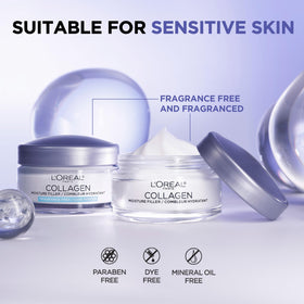 L'Oreal Paris Collagen Daily Face Moisturizer with packaging