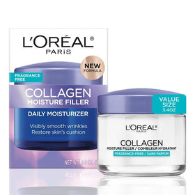 L'Oreal Paris Collagen Moisture Filler Face Cream front view 3.4 Oz