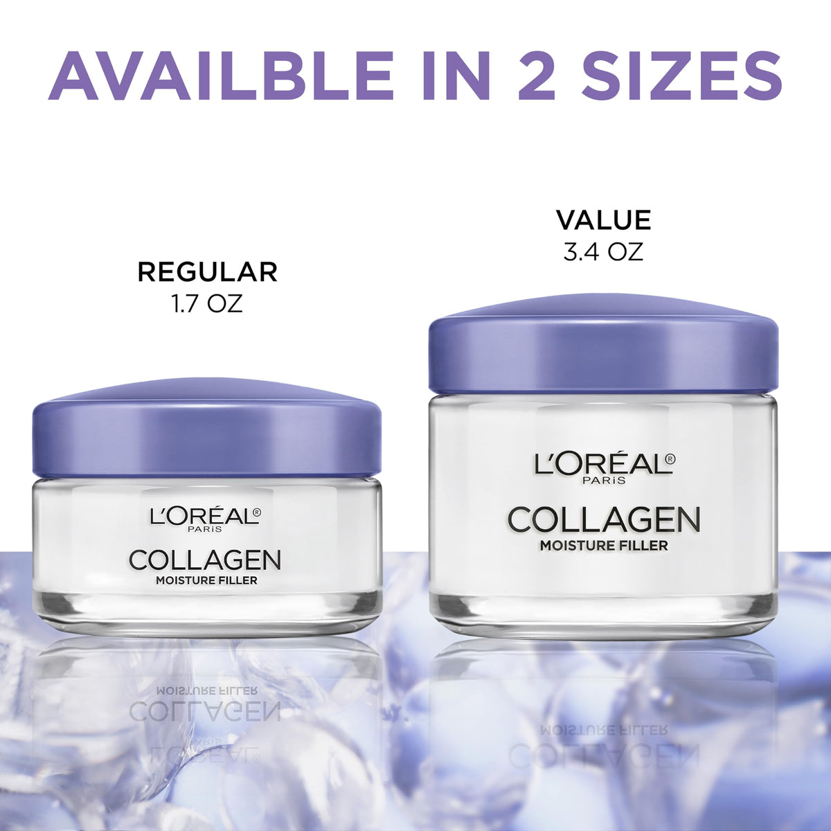 L'Oreal Paris Collagen Moisture Filler Face Cream open jar view