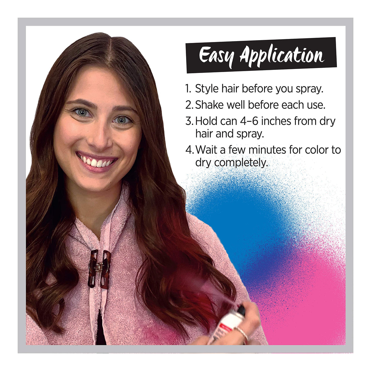 L'Oreal Paris Colorista 1-Day Washable Hair Color Spray packaging details