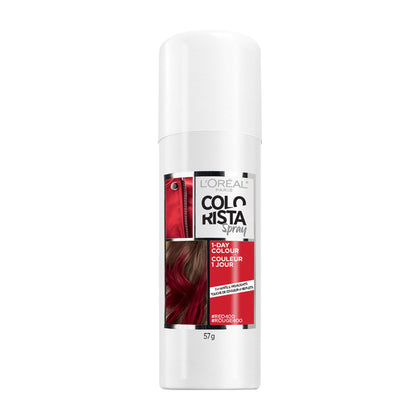 L'Oreal Paris Colorista 1-Day Washable Hair Color Spray Red front view