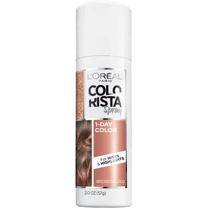 L'Oreal Paris Colorista 1-Day Washable Hair Color Spray Rose Gold front view