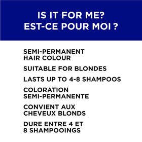 L'Oreal Paris Colorista Metallic Semi Permanent Hair Color on a model's hair