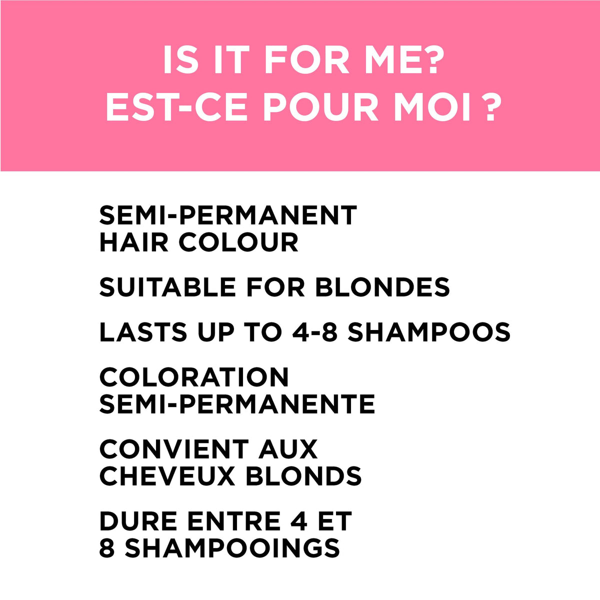 L'Oreal Paris Colorista Semi-Permanent Hair Color Soft Pink with other shades