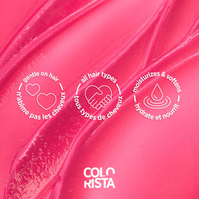 L'Oreal Paris Colorista Soft Pink hair mask texture close-up