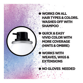 L'Oreal Paris Colorista Spray in use on hair