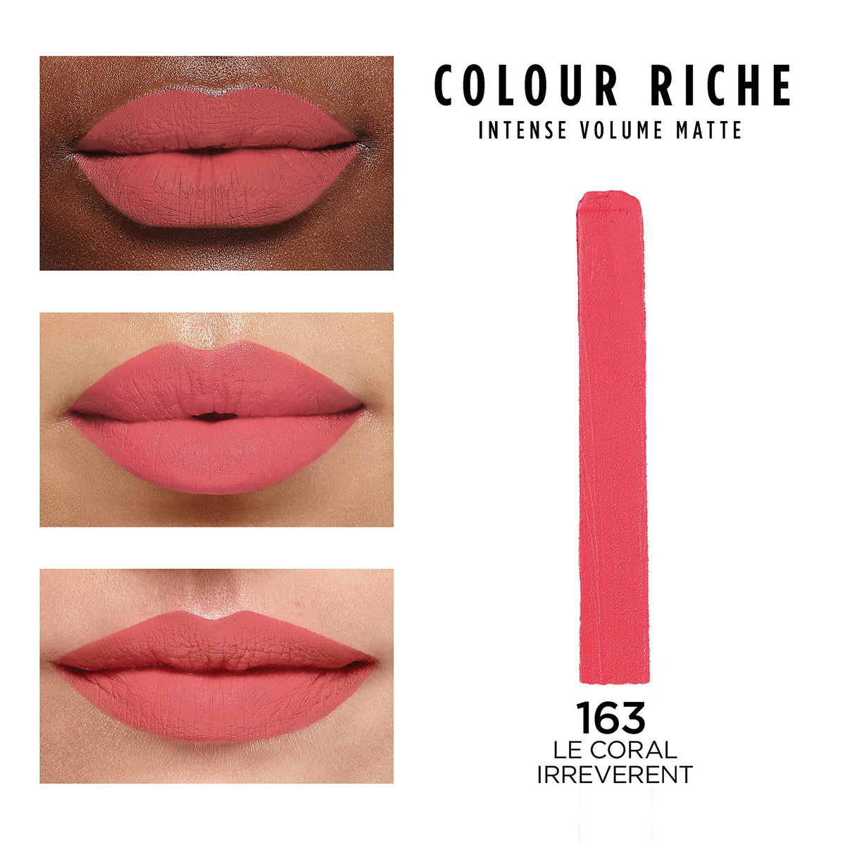 L'Oreal Paris Colour Riche Intense Volume Matte Lipstick showing slim bullet design