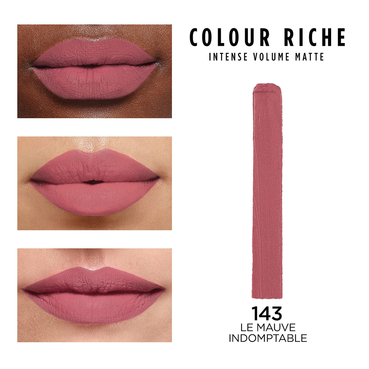 L'Oreal Paris Colour Riche Matte Lipstick Le Mauve Indomptable slim bullet design