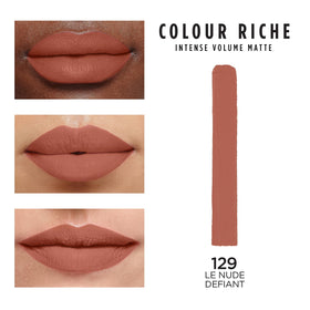 L'Oreal Paris Colour Riche Matte Lipstick swatch on skin