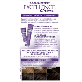 L'Oreal Paris Cool Hair Color shade palette
