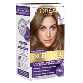 L'Oreal Paris Cool Hair Color Ultra Ash Light Brown 6UA front view