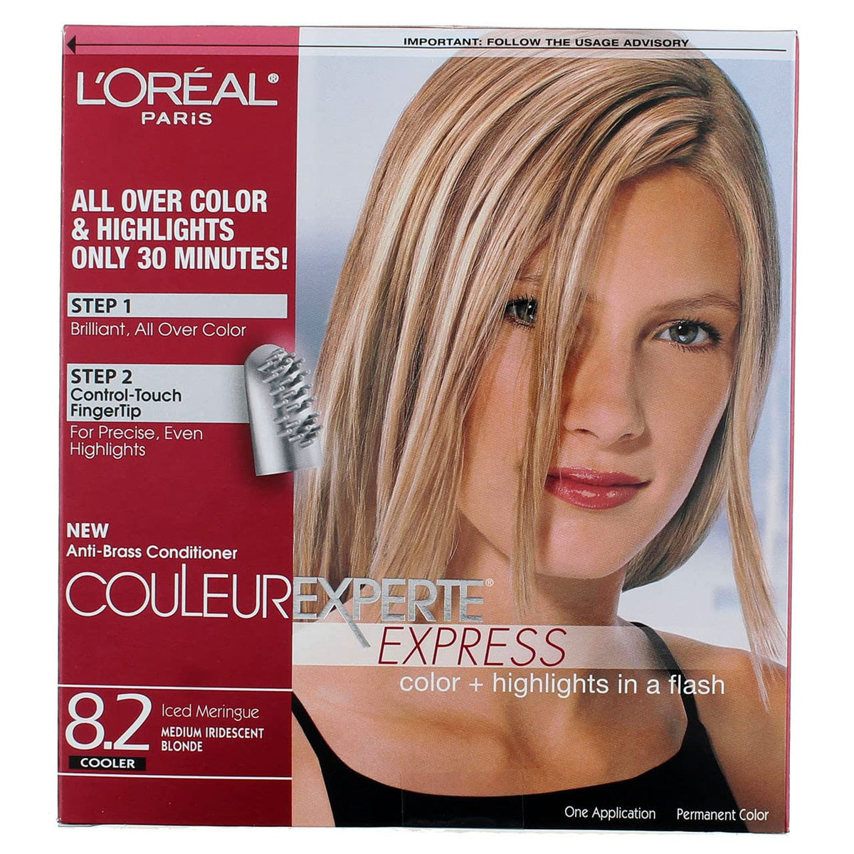 L'Oreal Paris Couleur Experte application instructions on the box