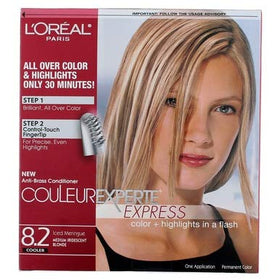 L'Oreal Paris Couleur Experte before and after hair colour results