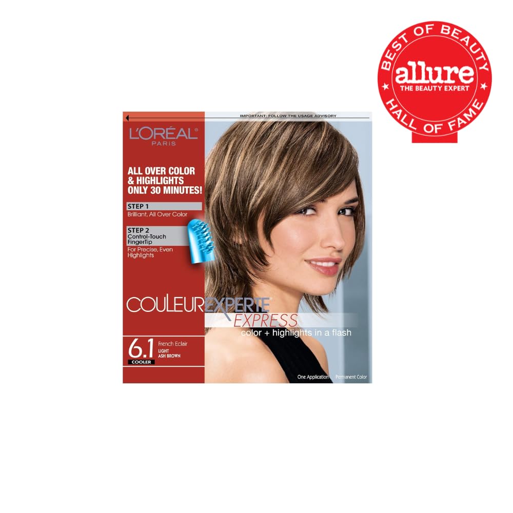L'Oreal Paris Couleur Experte Hair Colour and Highlights Kit close-up of highlights