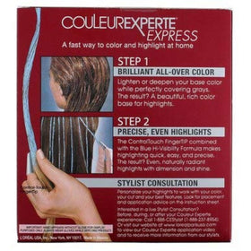 L'Oreal Paris Couleur Experte Hair Colour and Highlights Kit finished hair result