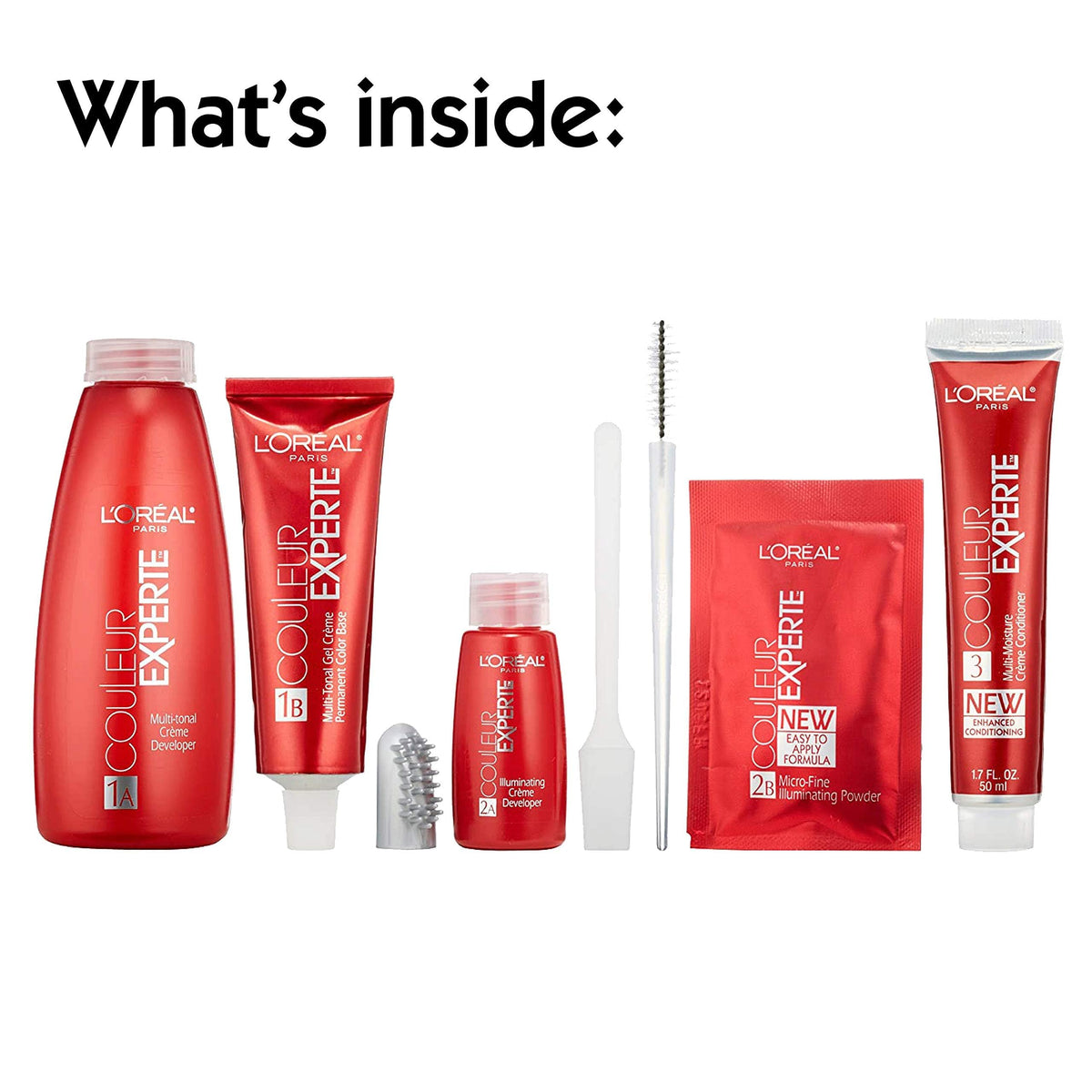 L'Oreal Paris Couleur Experte Hair Colour and Highlights Kit instructions on the back