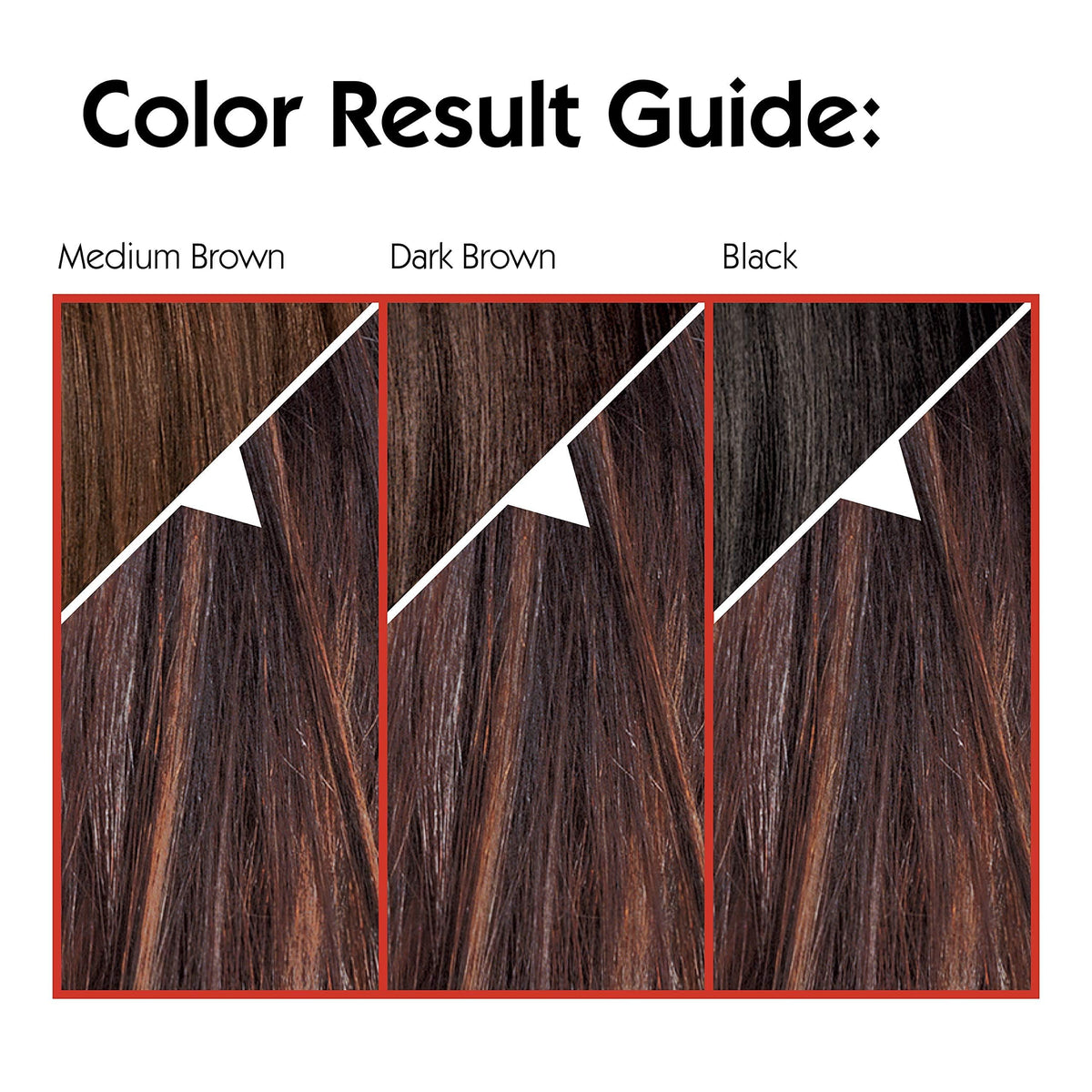 L'Oreal Paris Couleur Experte Hair Colour and Highlights Kit swatches of available shades