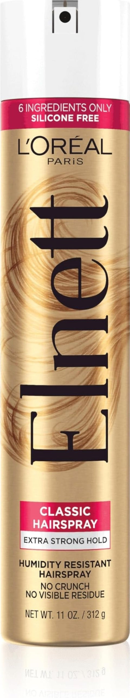 L'Oreal Paris Elnett Classic Hairspray 11 oz front view