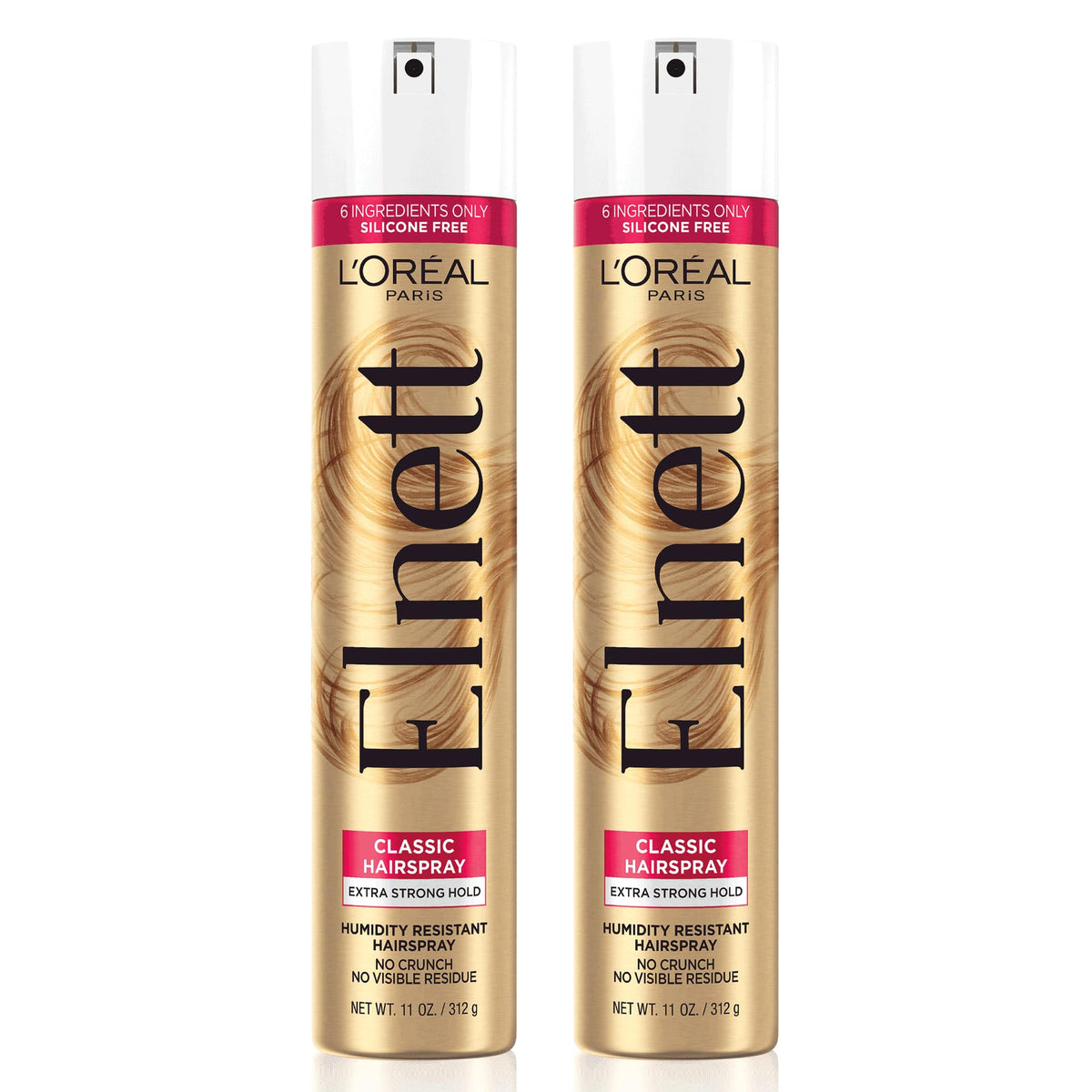 L'Oreal Paris Elnett Classic Hairspray 11 oz front view