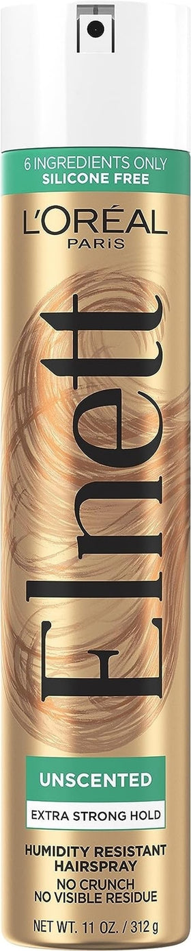 L'Oreal Paris Elnett Unscented Hairspray 11 oz front view
