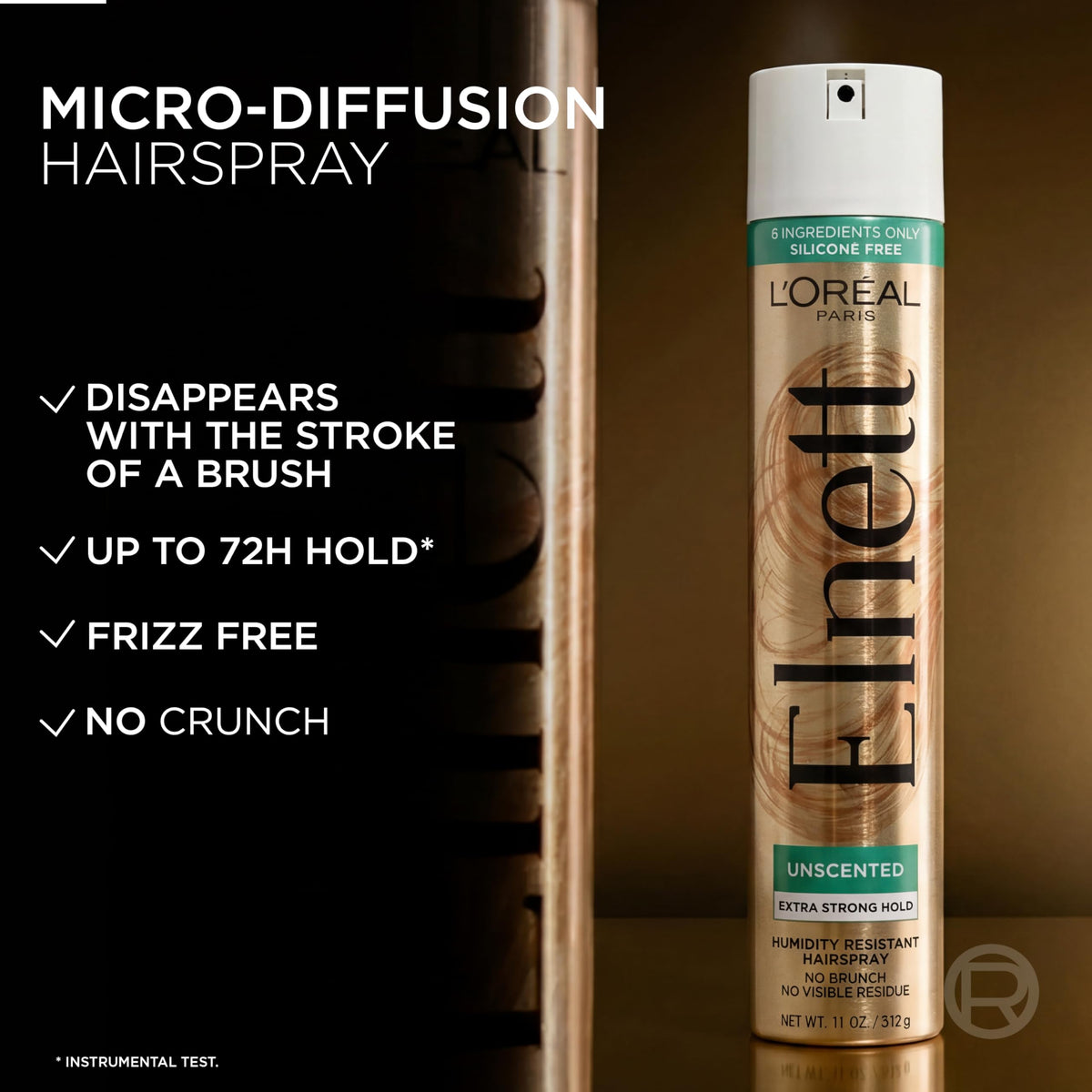 L'Oreal Paris Elnett Unscented Hairspray nozzle close-up