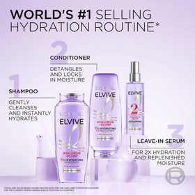 L'Oreal Paris Elvive Hyaluron Plump Shampoo and Conditioner set with fresh berries