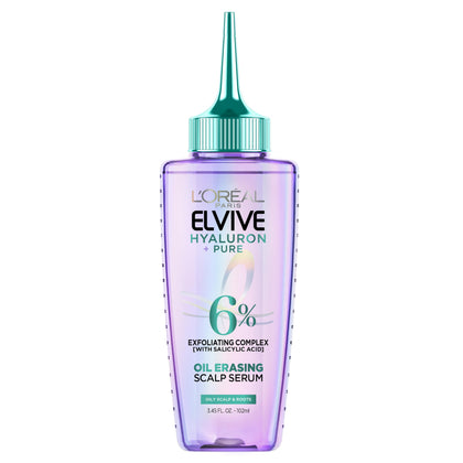 L'Oreal Paris Elvive Hyaluron + Pure Oil Erasing Scalp Serum front view