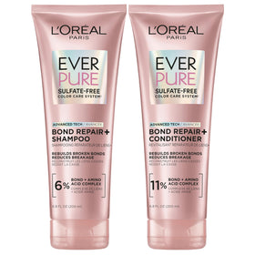 L'Oreal Paris EverPure Bond Repair+ Shampoo and Conditioner Set front view