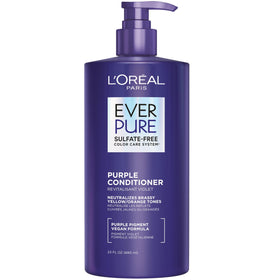 L'Oreal Paris EverPure Brass Toning Purple Conditioner front view 23 Fl Oz