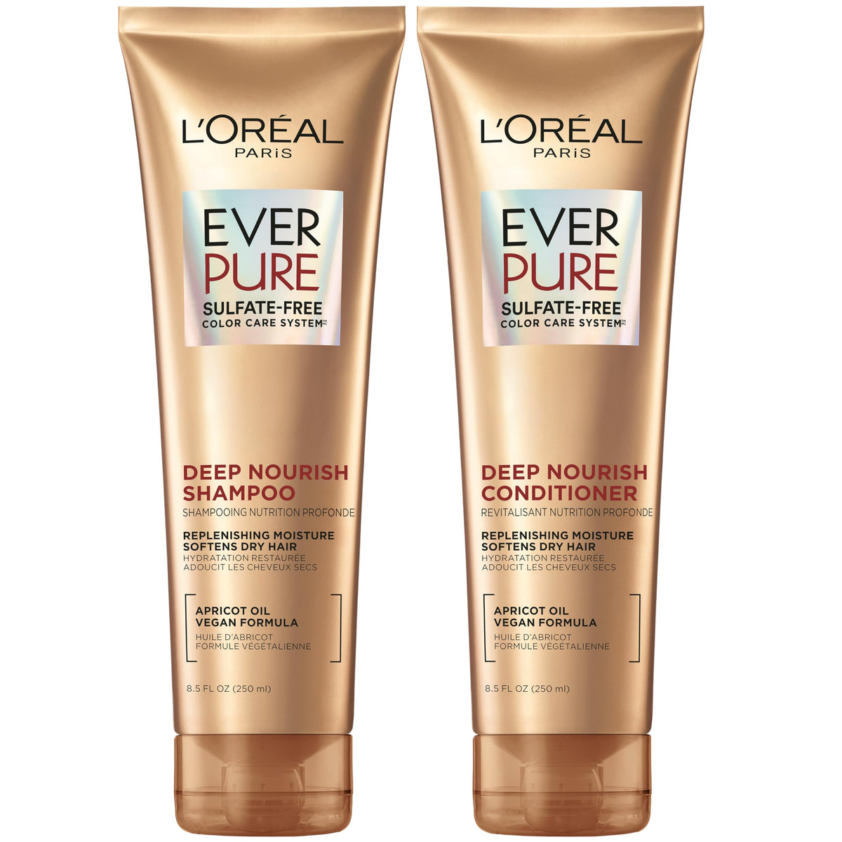 L'Oreal Paris EverPure Deep Nourish Shampoo front view 8.5 Fl Oz
